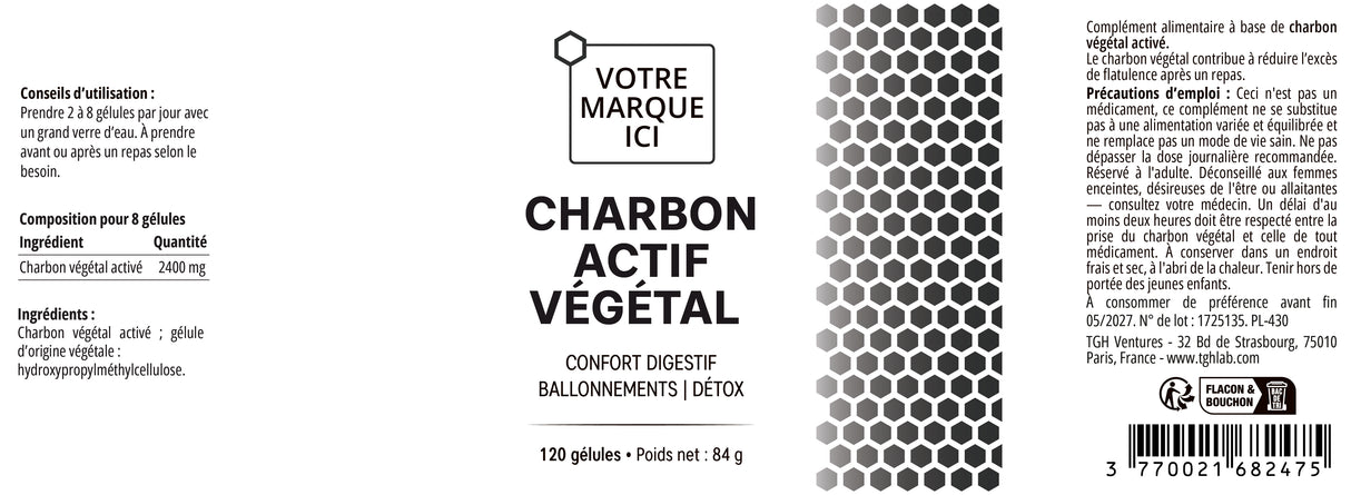 Charbon Actif végétal