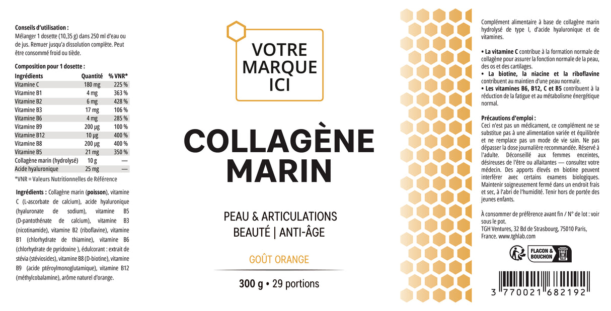 Collagène Marin (Goût Orange)