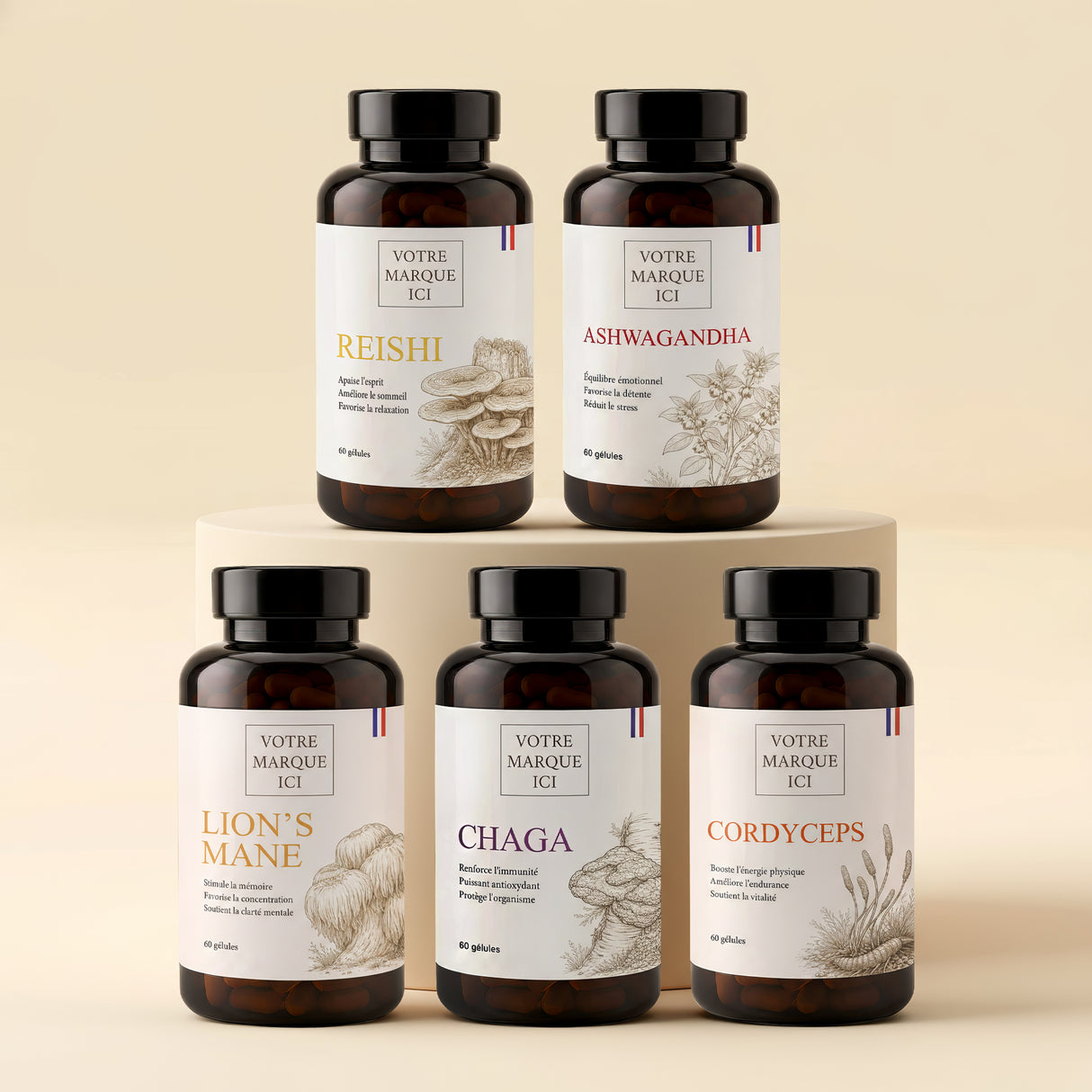 Pack Champignons & Adaptogènes