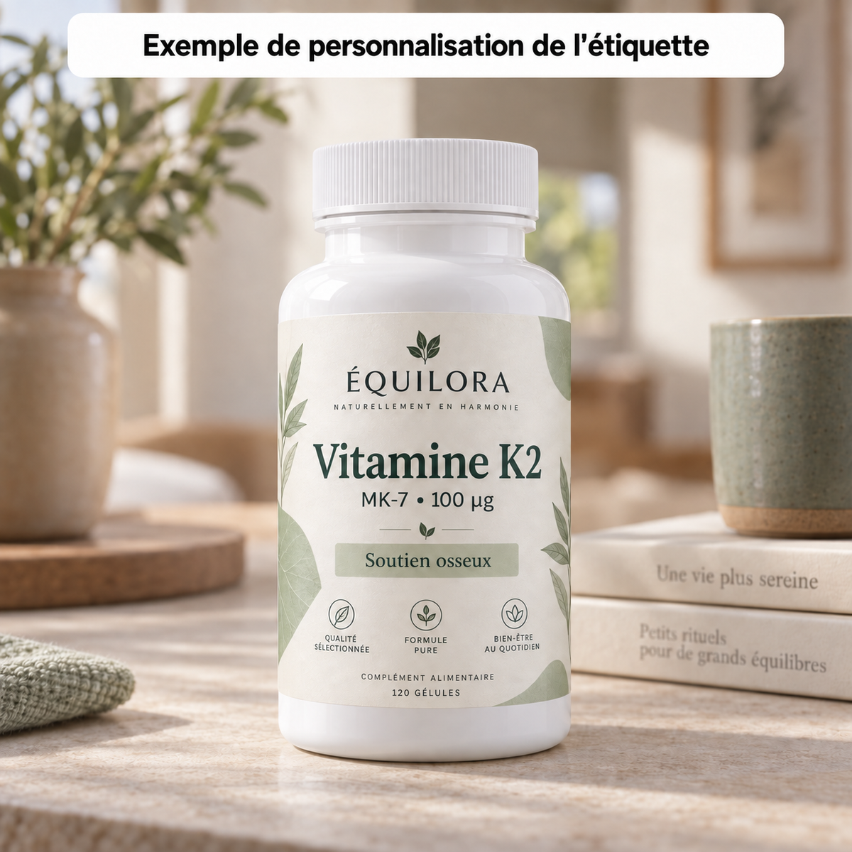 PL-409 Vitamine K2 - exemple de personnalisation ÉQUILORA
