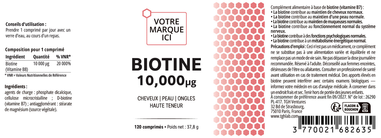 Biotine 10,000µg