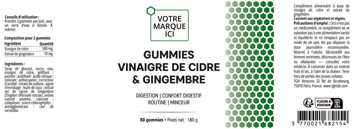 Gummies Vinaigre de cidre & Gingembre