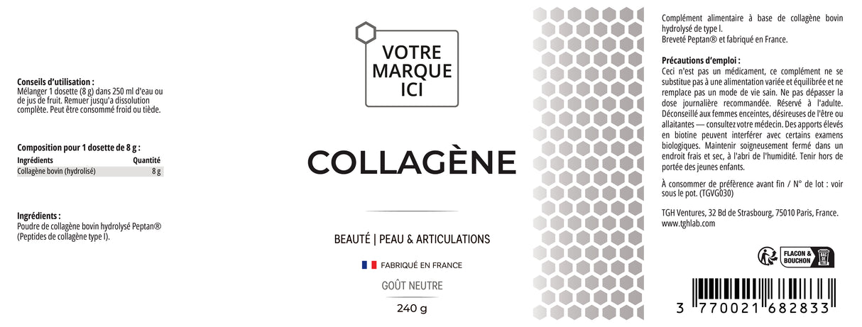 Collagène en poudre (Goût Neutre)
