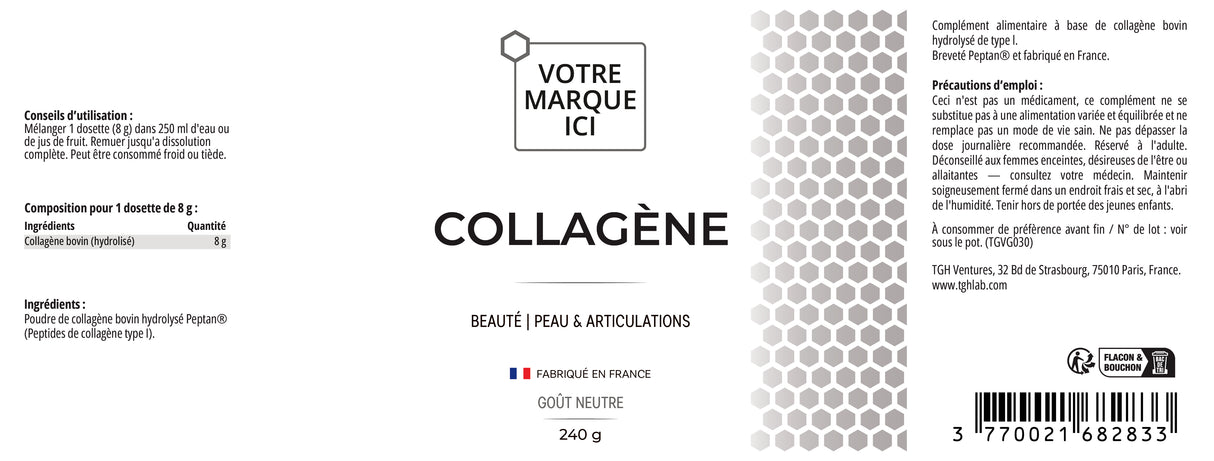 Collagène en poudre (Goût Neutre)