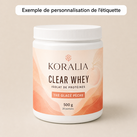 Clear Whey Isolat Protéine – Thé Glacé Pêche 500g