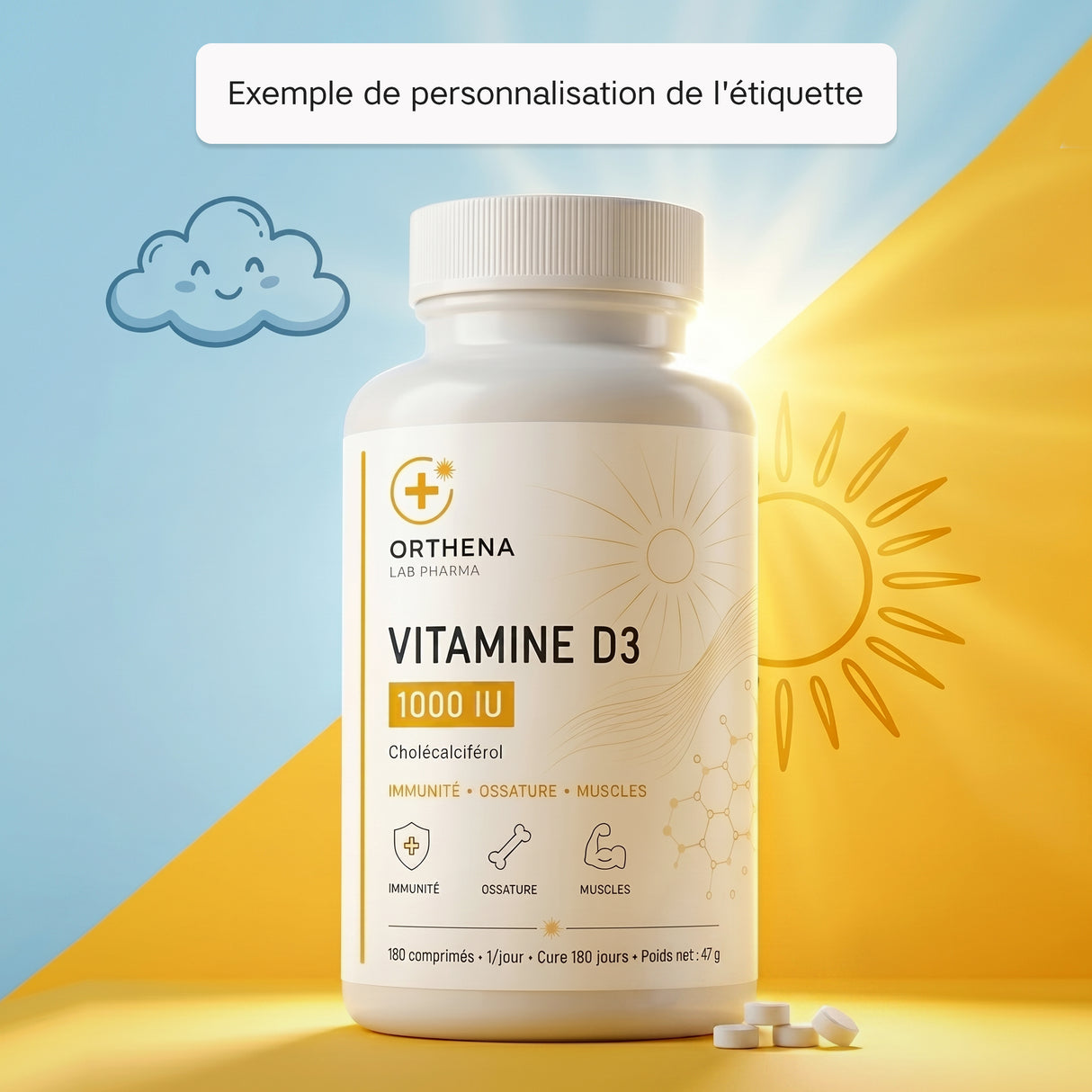 Vitamine D3 (1000 UI)